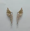 Crystal Wing Drop Earrings – Anti Tarnish