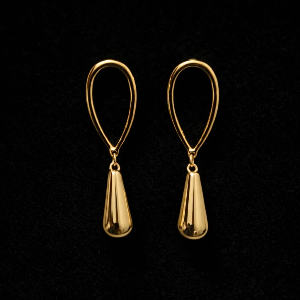 Minimal Teardrop Earrings – Anti Tarnish