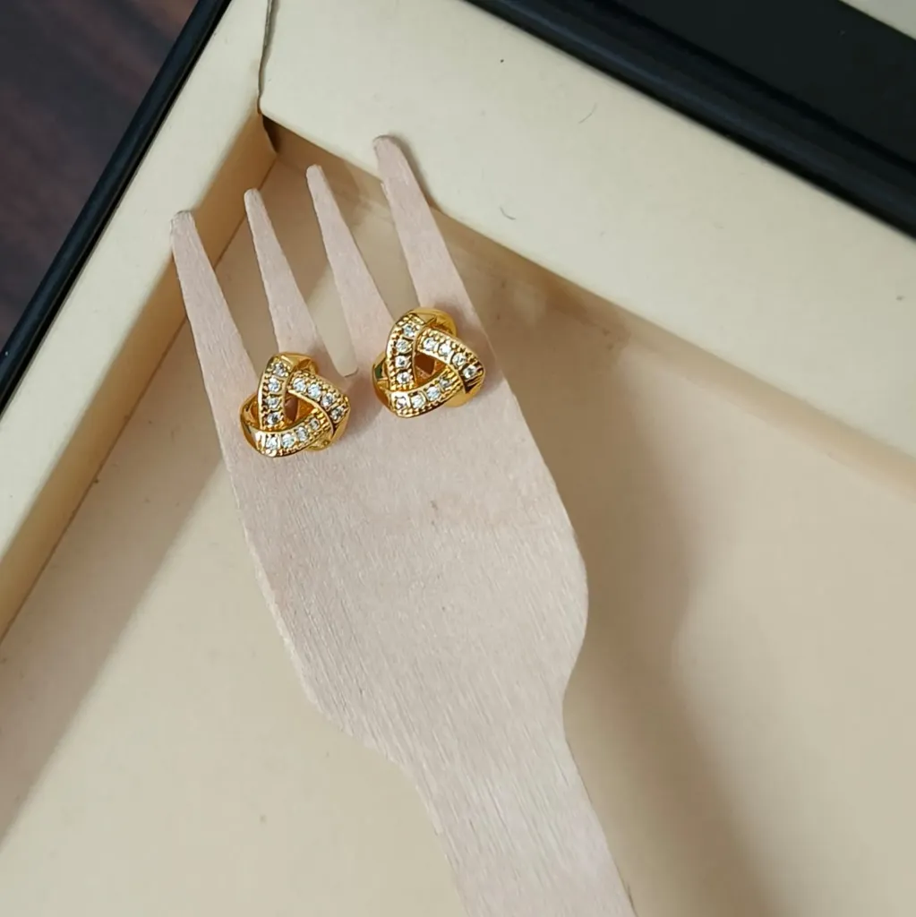 Trinity Knot Stud Earrings