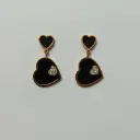 Black Heart Drop Earrings