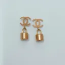 Lock Charm Drop Stud Earrings