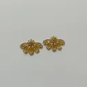 American Diamond Floral Stud Earrings