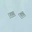 Geometric Spark American Diamond Statement Earrings