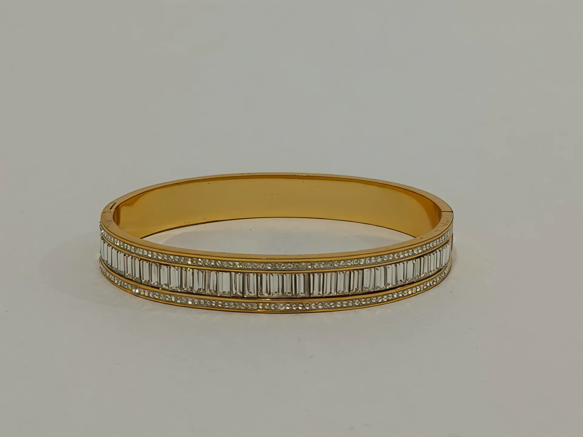 [ATBG021] Baguette Crystal Anti Tarnish Bracelet