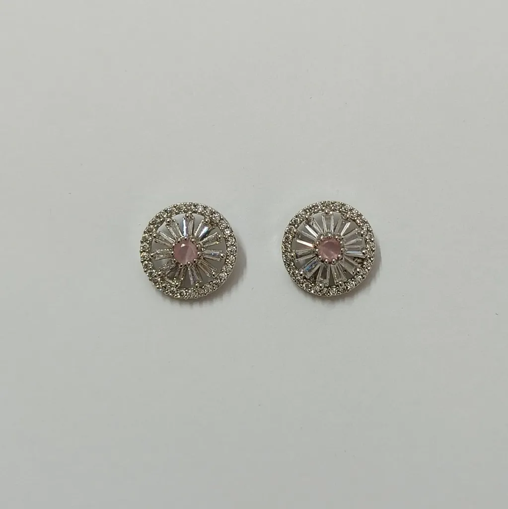 Premium Radiance American Diamond Stud Earrings