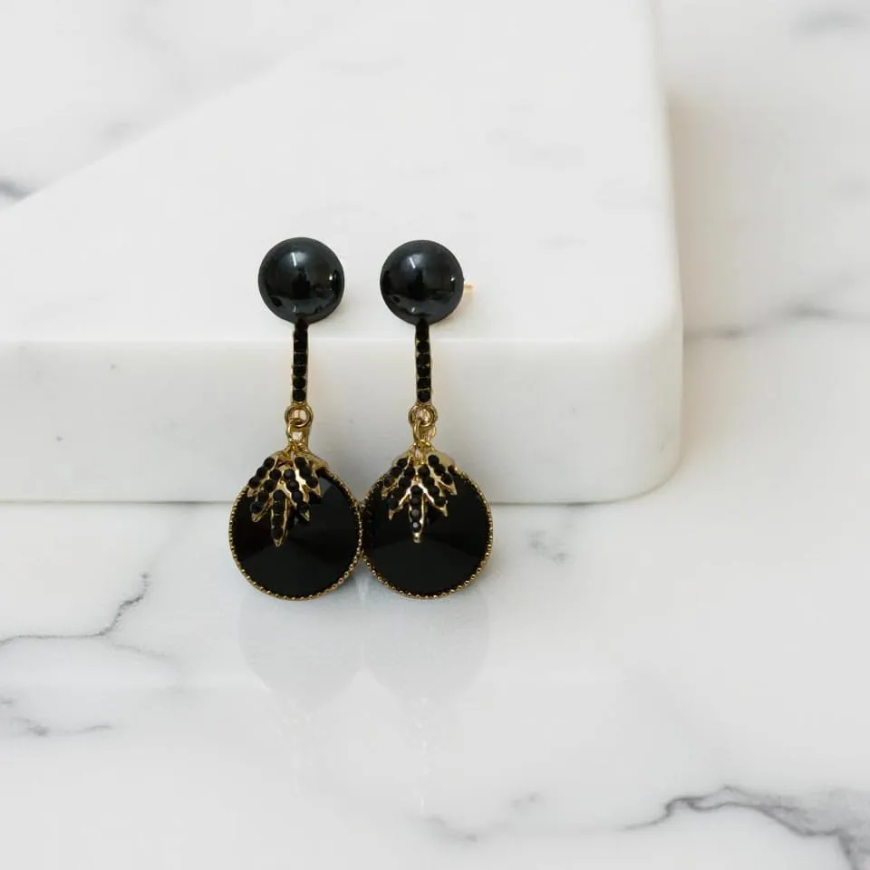 Colored Champagne Crystal Drop Earrings – Anti Tarnish