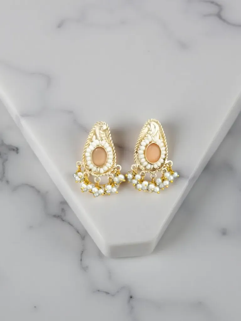Kashmiri Pearl Drop Studs