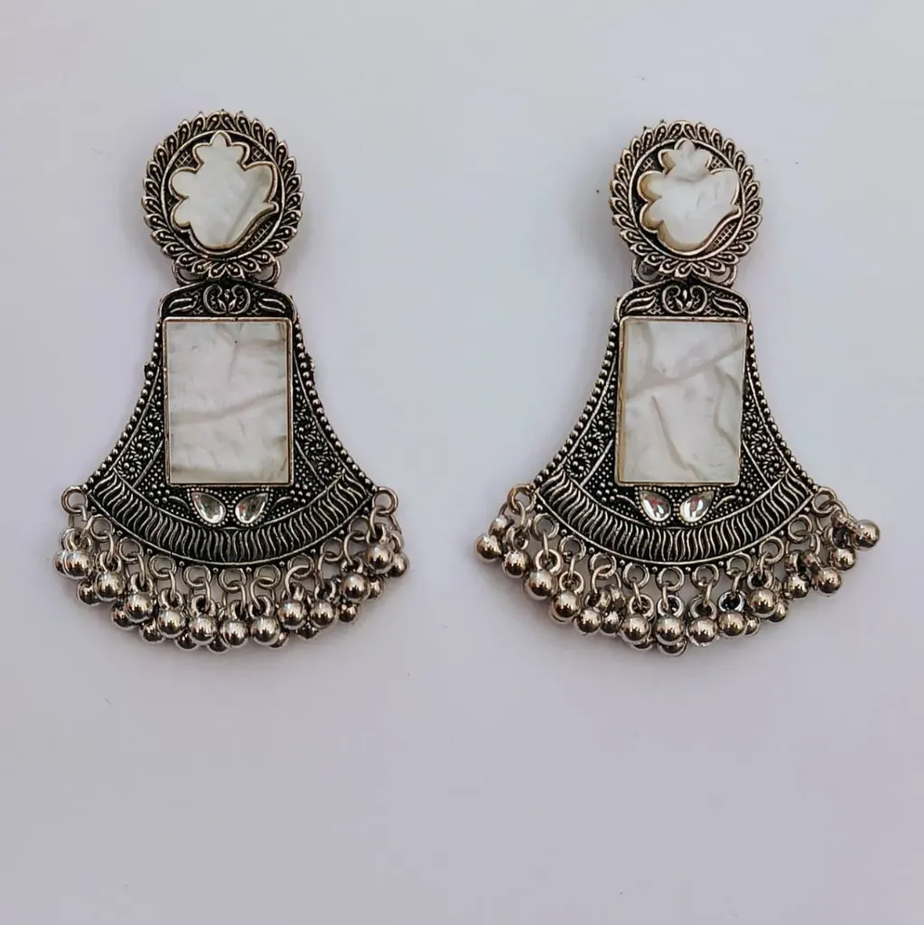 Oxidised Statement Earrings