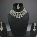 Royal Cascade American Diamond Necklace Set