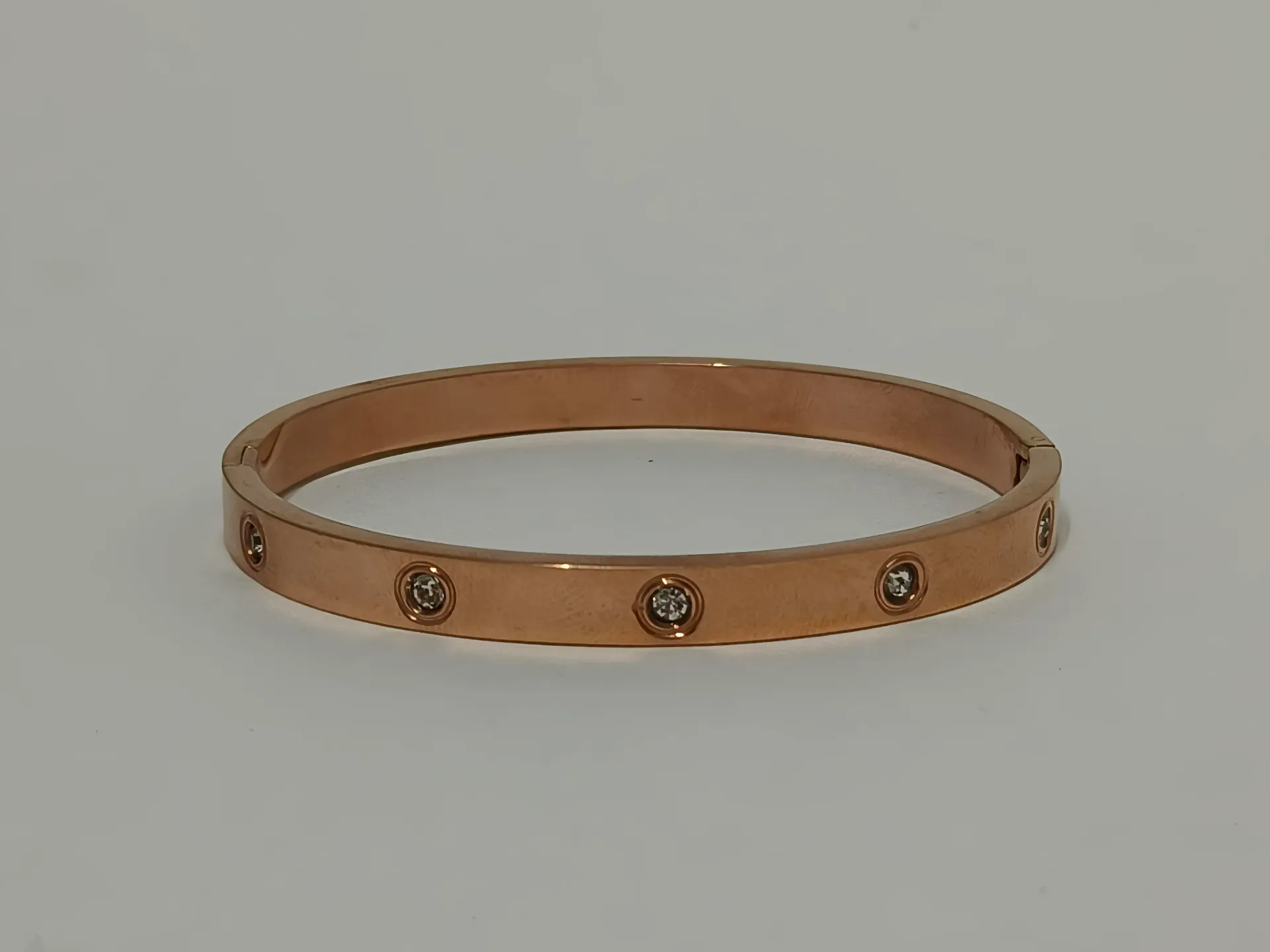 Rose Gold Studded Anti Tarnish Bracelet