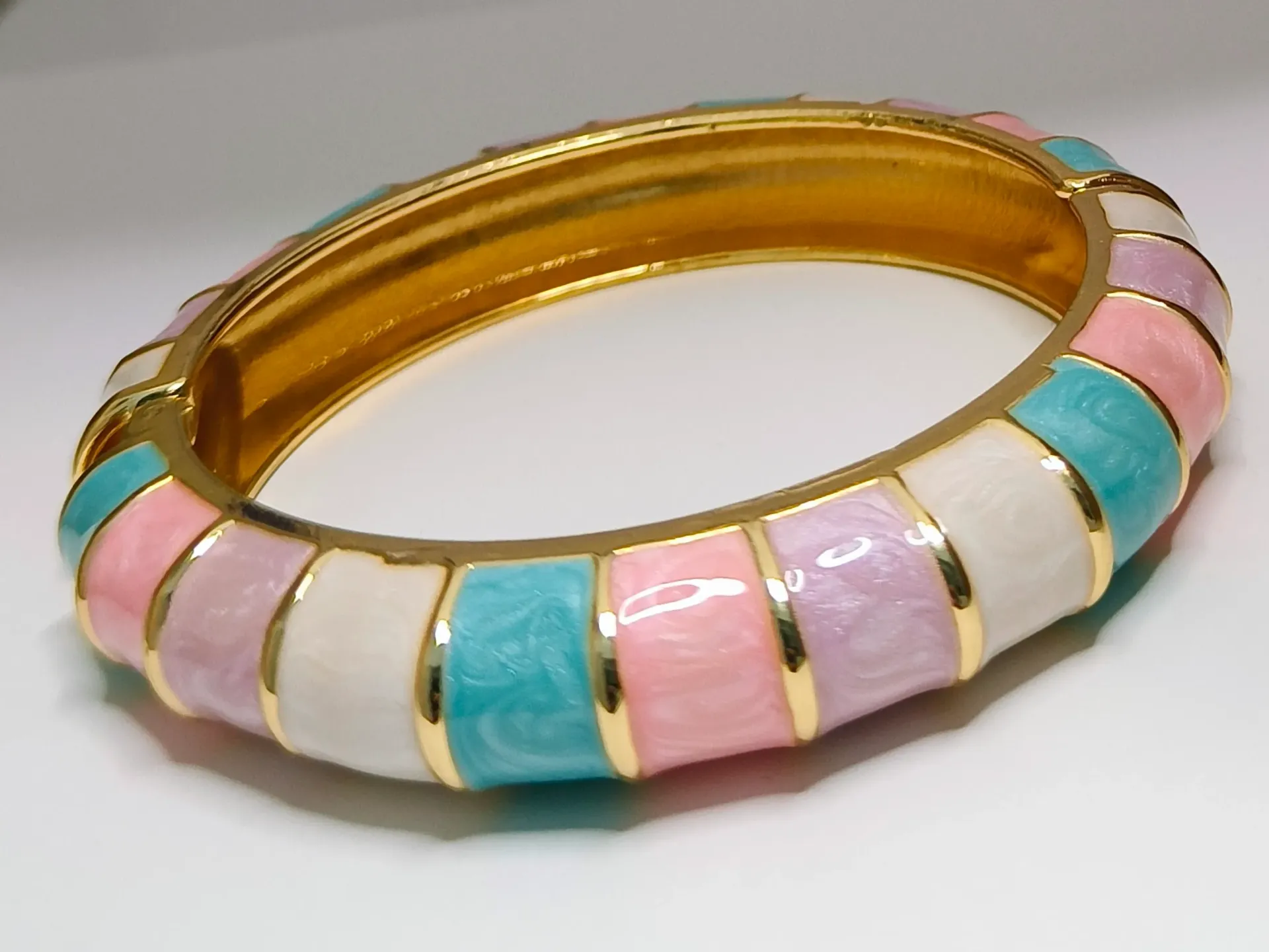 Pastel Harmony Enamel Bangle