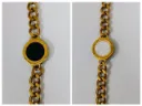 Reversible Enamel Chain Bracelet – Black & White