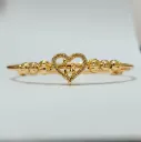 Golden Ghunghroo Heart Bracelet