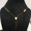 Circular Harmony Enamel Neck Chain