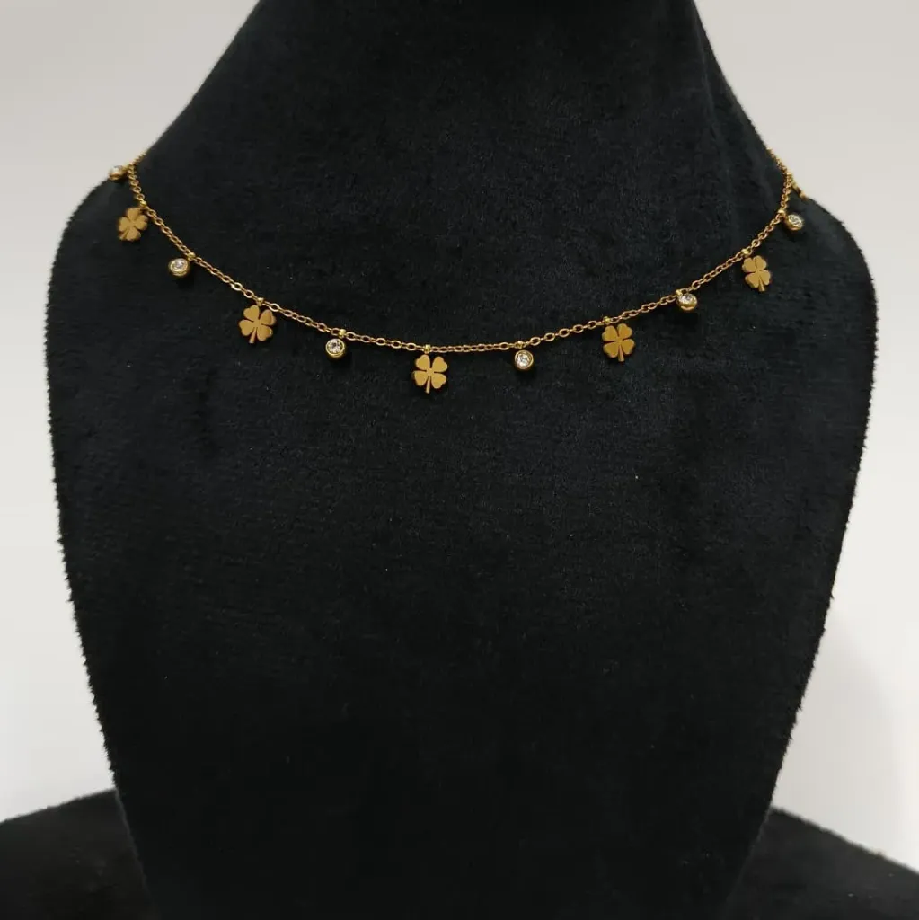 Lucky Clover Charm Neck Chain