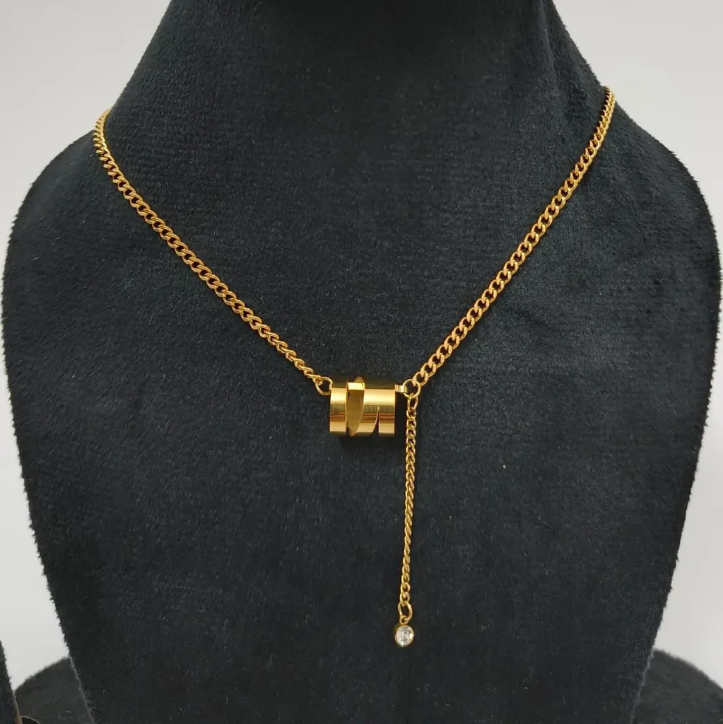 [CG005] Modern Link Drop Neck Chain