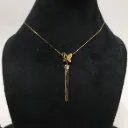 Butterfly Grace Drop Pendant Necklace