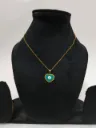 Evil Eye Heart Charm Pendant Necklace