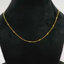 Classic Textured Gold Chain Necklace – Sleek Finish