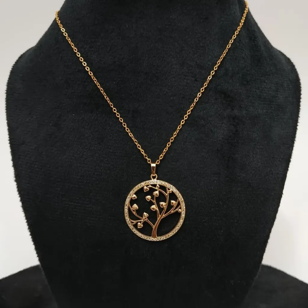 [CG015] Tree of Life Gold Pendant Necklace – Timeless Symbolism