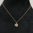 Halo Triangle Charm Pendant Necklace